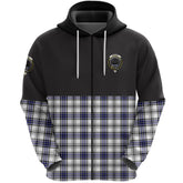 Hannay Modern Clan Half Of Tartan Zipper Hoodie